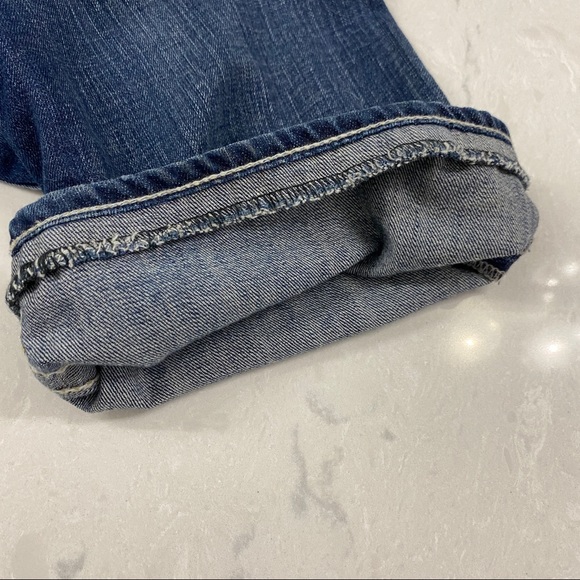Big Star Liv Boot Cut Jeans Thick Stitching Embroidered Pocket Medium Wash Sz 25 - Picture 13 of 14